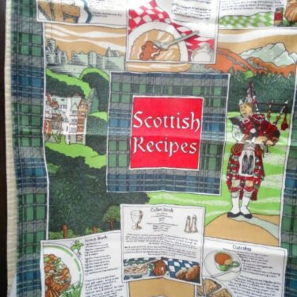 Scottish Recipes Cotton Tea Towel Elgate Products Limited